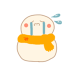 淡色ゆきだるまくん（オレンジ）（個別スタンプ：12）