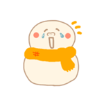 淡色ゆきだるまくん（オレンジ）（個別スタンプ：13）