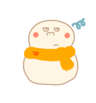 淡色ゆきだるまくん（オレンジ）（個別スタンプ：14）