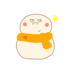 淡色ゆきだるまくん（オレンジ）（個別スタンプ：15）