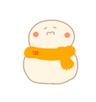 淡色ゆきだるまくん（オレンジ）（個別スタンプ：18）