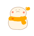 淡色ゆきだるまくん（オレンジ）（個別スタンプ：19）