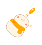 淡色ゆきだるまくん（オレンジ）（個別スタンプ：20）