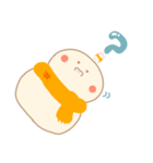 淡色ゆきだるまくん（オレンジ）（個別スタンプ：21）