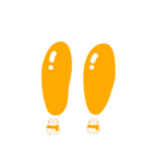 淡色ゆきだるまくん（オレンジ）（個別スタンプ：23）
