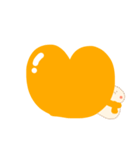 淡色ゆきだるまくん（オレンジ）（個別スタンプ：26）