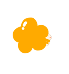 淡色ゆきだるまくん（オレンジ）（個別スタンプ：27）