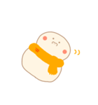 淡色ゆきだるまくん（オレンジ）（個別スタンプ：34）