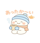 ゆきんこ もこの ぬくぬく冬スタンプ（個別スタンプ：3）
