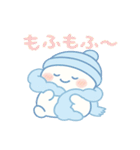ゆきんこ もこの ぬくぬく冬スタンプ（個別スタンプ：16）