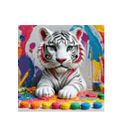 ホワイトタイガーの新日常15（個別スタンプ：3）