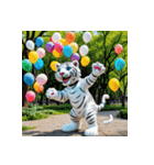 ホワイトタイガーの新日常15（個別スタンプ：5）