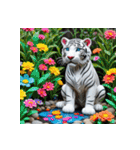 ホワイトタイガーの新日常15（個別スタンプ：9）