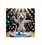 ホワイトタイガーの新日常15（個別スタンプ：10）