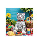 ホワイトタイガーの新日常15（個別スタンプ：11）