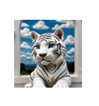 ホワイトタイガーの新日常15（個別スタンプ：13）