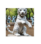 ホワイトタイガーの新日常15（個別スタンプ：16）