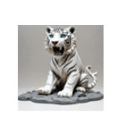 ホワイトタイガーの新日常15（個別スタンプ：22）