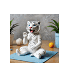 ホワイトタイガーの新日常15（個別スタンプ：25）