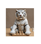 ホワイトタイガーの新日常15（個別スタンプ：28）