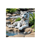 ホワイトタイガーの新日常15（個別スタンプ：29）