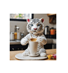 ホワイトタイガーの新日常15（個別スタンプ：30）