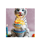 ホワイトタイガーの新日常15（個別スタンプ：31）