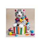 ホワイトタイガーの新日常15（個別スタンプ：32）