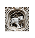 ホワイトタイガーの新日常15（個別スタンプ：35）