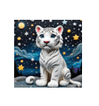 ホワイトタイガーの新日常15（個別スタンプ：40）