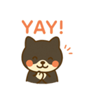 10月21日お誕生日 まゆげときなこ（個別スタンプ：13）