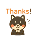 10月21日お誕生日 まゆげときなこ（個別スタンプ：14）