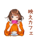 ボブカットの女の子のカフェ巡り（個別スタンプ：6）