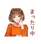 ボブカットの女の子のカフェ巡り（個別スタンプ：11）