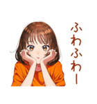 ボブカットの女の子のカフェ巡り（個別スタンプ：22）