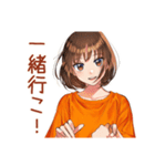 ボブカットの女の子のカフェ巡り（個別スタンプ：29）