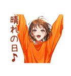 ボブカットの女の子のカフェ巡り（個別スタンプ：38）