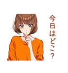 ボブカットの女の子のカフェ巡り（個別スタンプ：39）