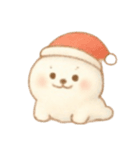 ふんわり可愛い白アザラシ（個別スタンプ：3）