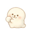 ふんわり可愛い白アザラシ（個別スタンプ：8）