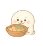 ふんわり可愛い白アザラシ（個別スタンプ：9）