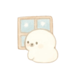 ふんわり可愛い白アザラシ（個別スタンプ：11）