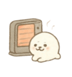 ふんわり可愛い白アザラシ（個別スタンプ：14）