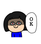 お目つきコワ子(OKP）（個別スタンプ：5）
