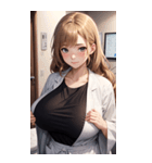 肉肉女医師写真（個別スタンプ：1）