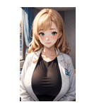 肉肉女医師写真（個別スタンプ：2）