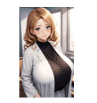 肉肉女医師写真（個別スタンプ：5）