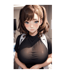 肉肉女医師写真（個別スタンプ：13）