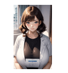 肉肉女医師写真（個別スタンプ：14）