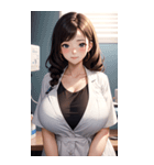 肉肉女医師写真（個別スタンプ：21）